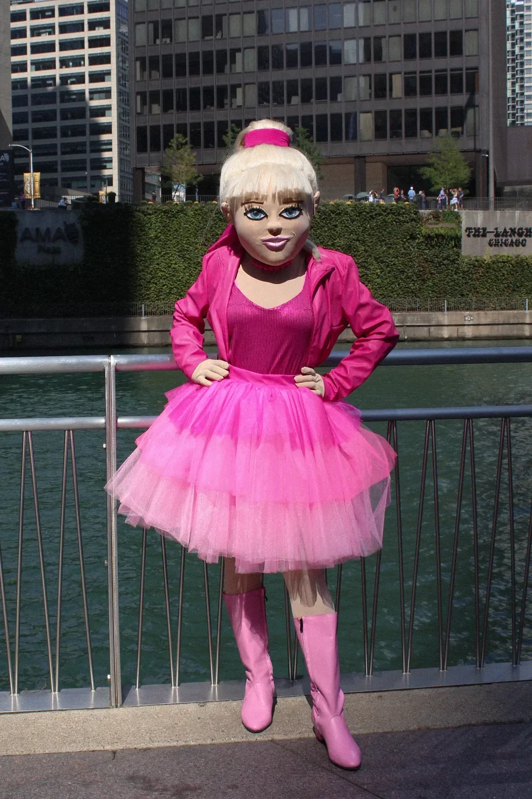 Barbie at a kids party