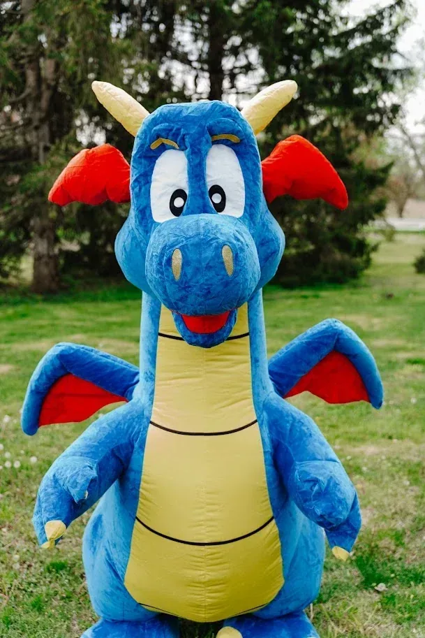 Blue Dragon at a kids party