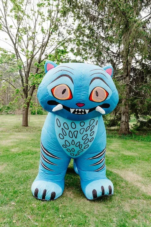 Cheshire Cat at a kids party