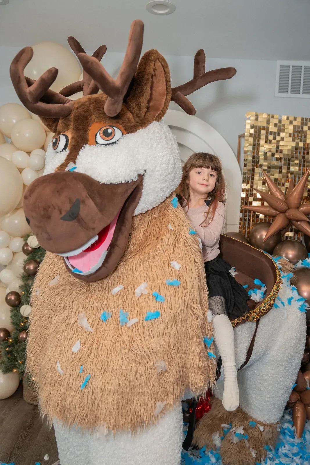 Christmas Deer at a kids party