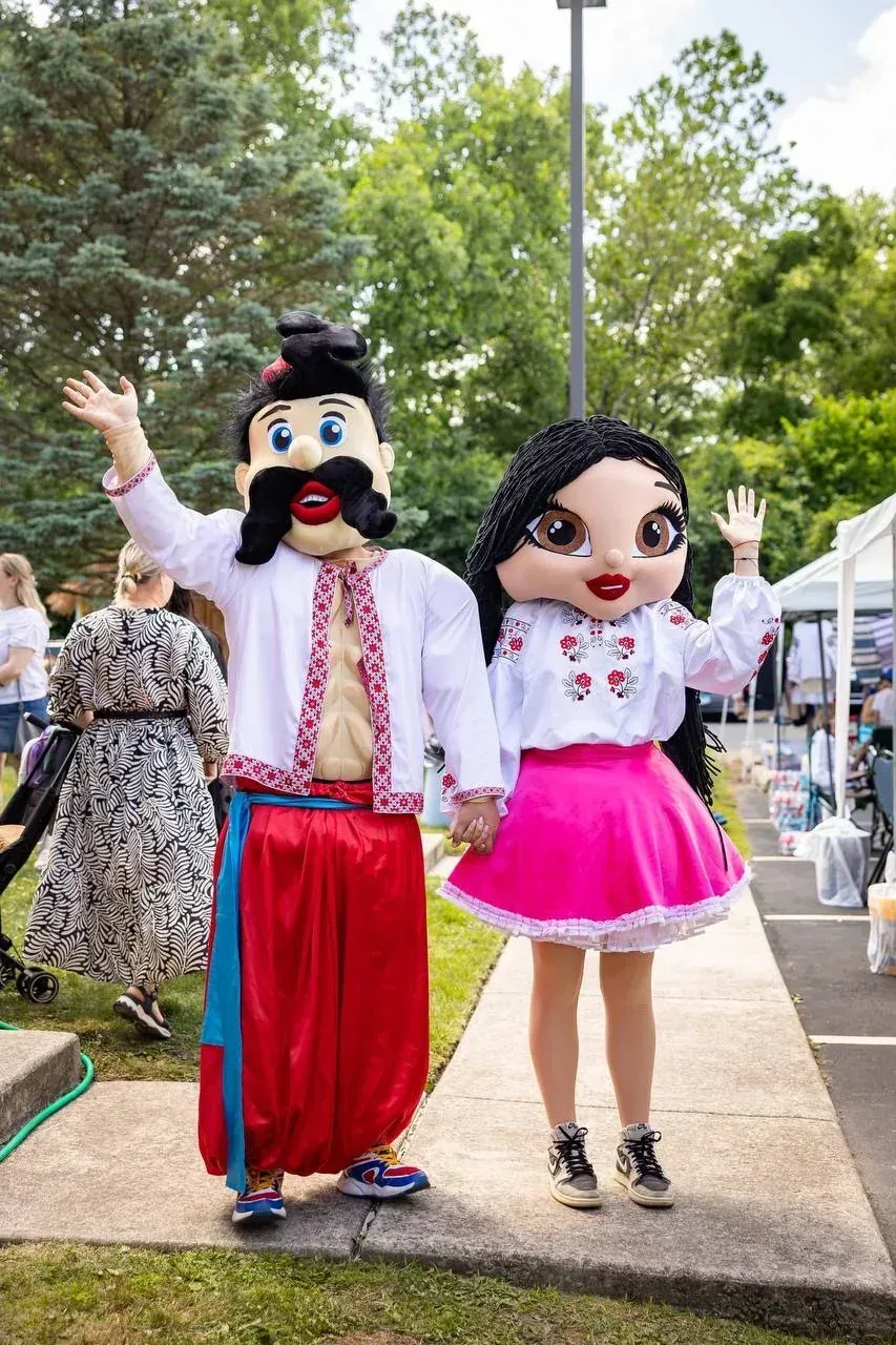 Cossack & Ukrainian Woman at a kids party