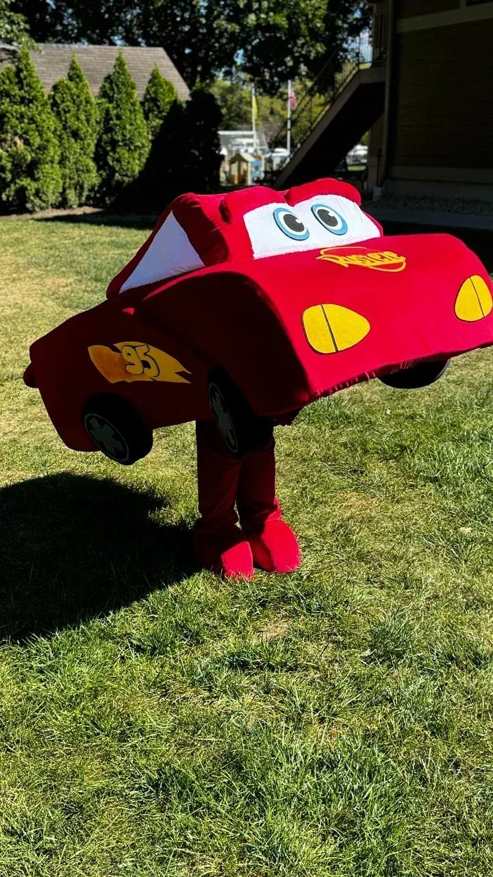Lightning McQueen at a kids party