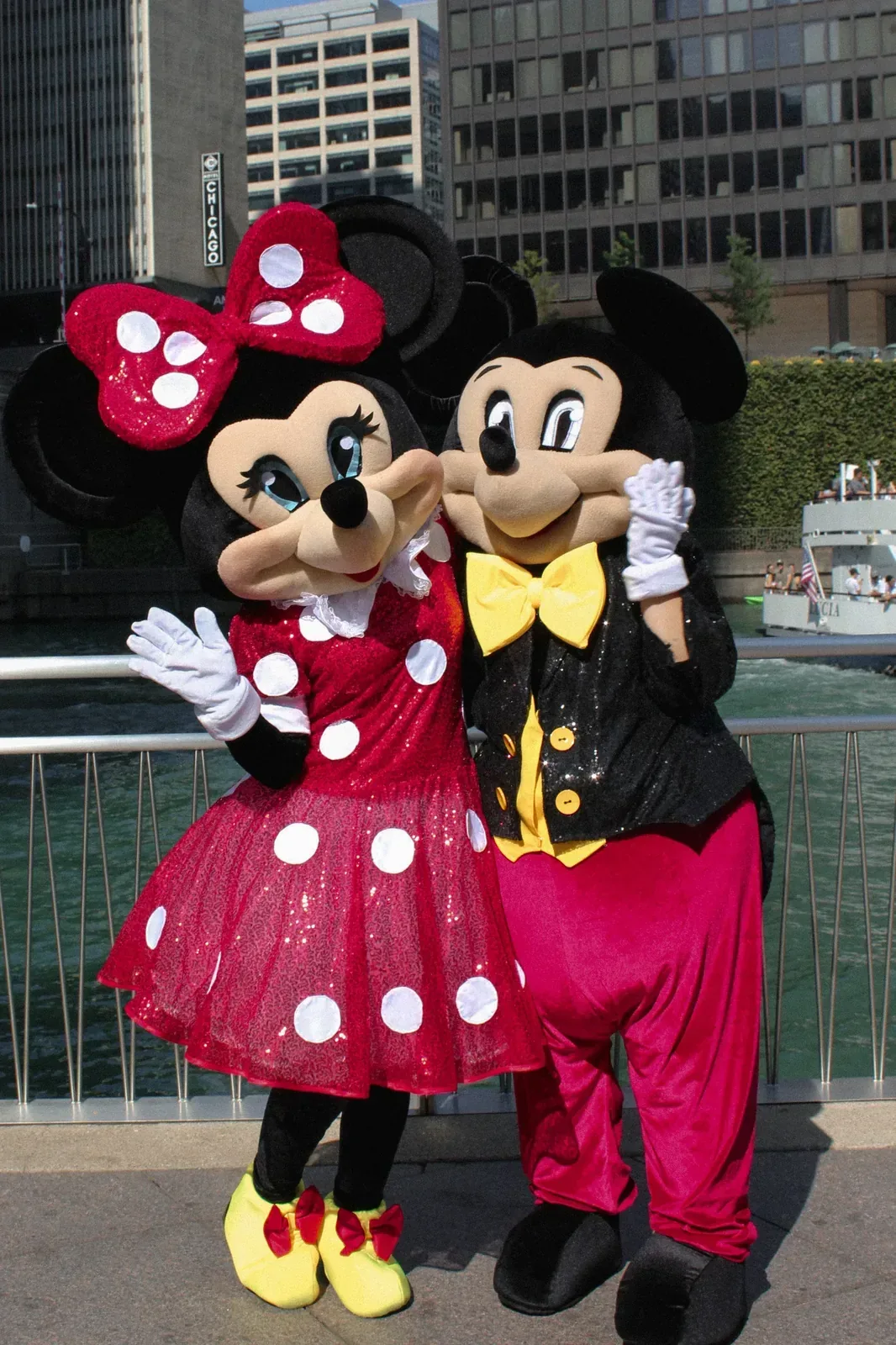 Mickey & Minnie Mouse at a kids party