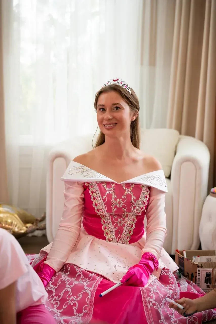 Princess Aurora at a kids party