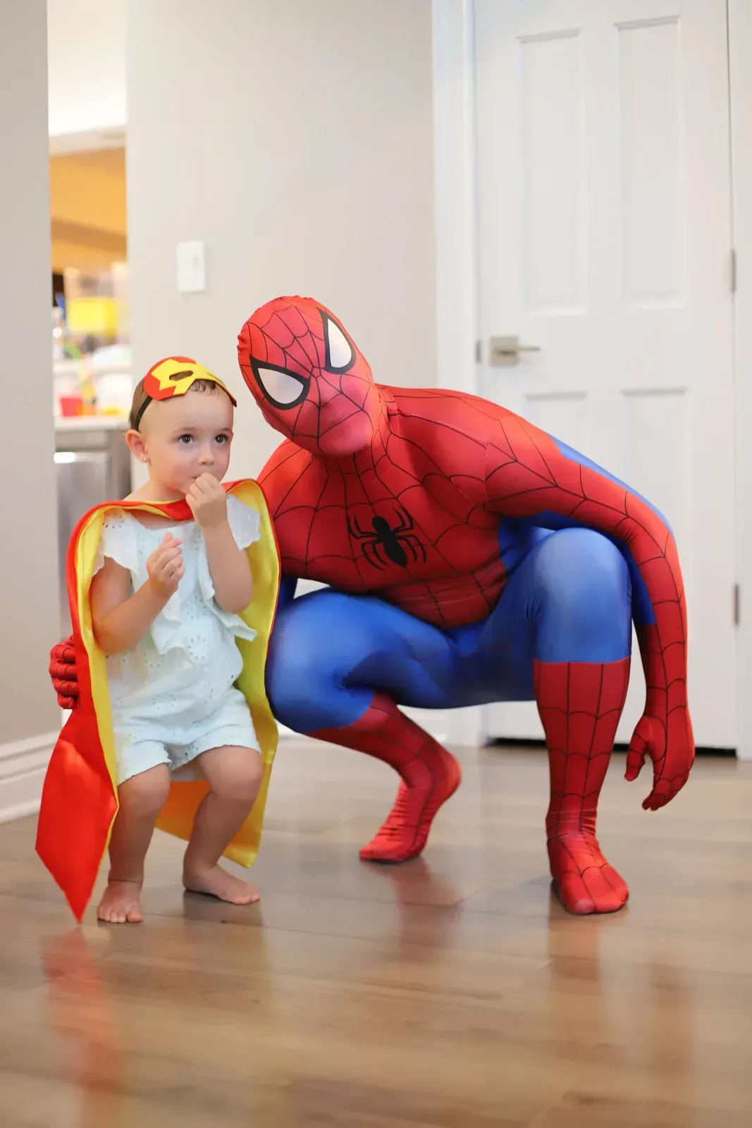 Spider-Man at a kids party