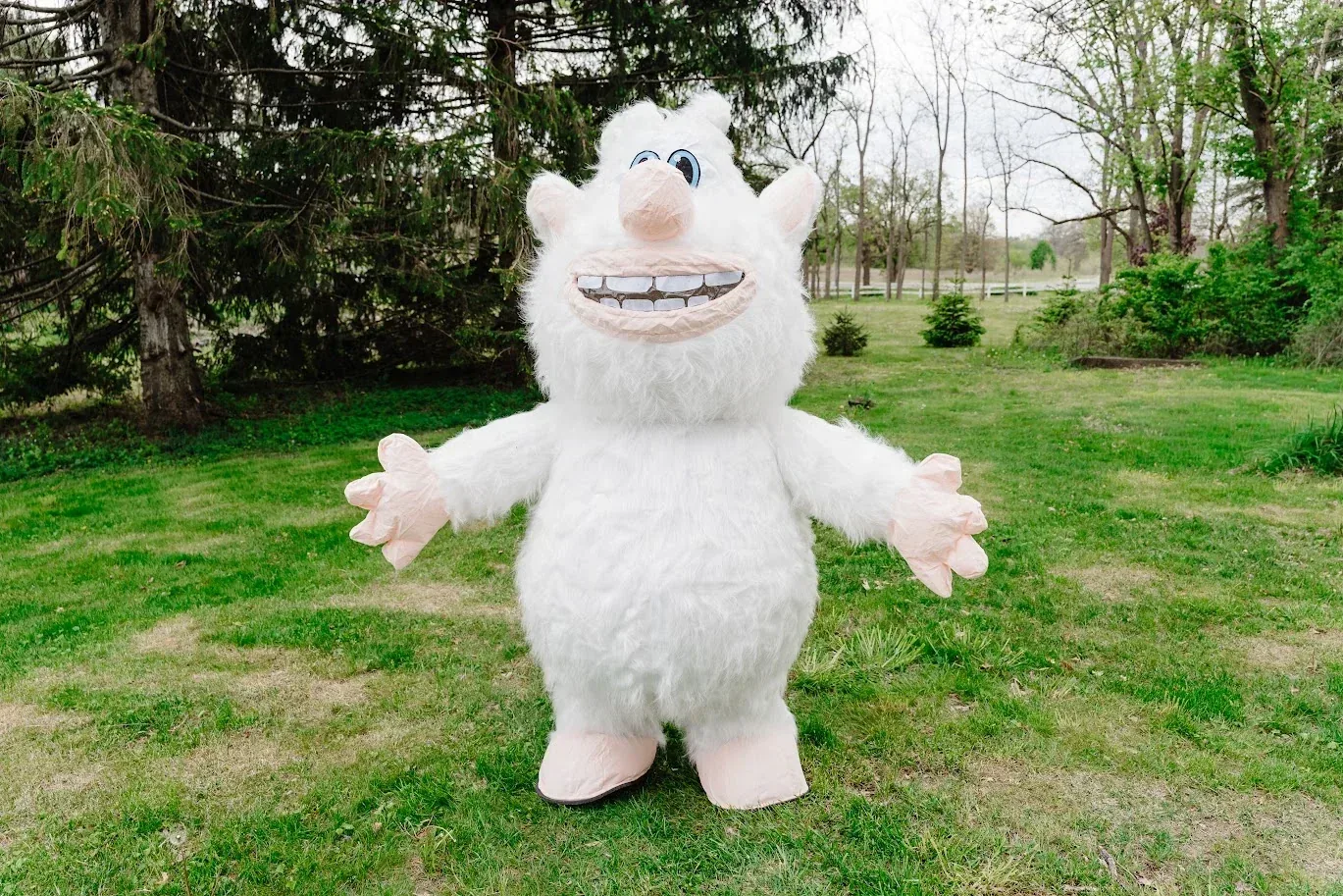 Yeti at a kids party
