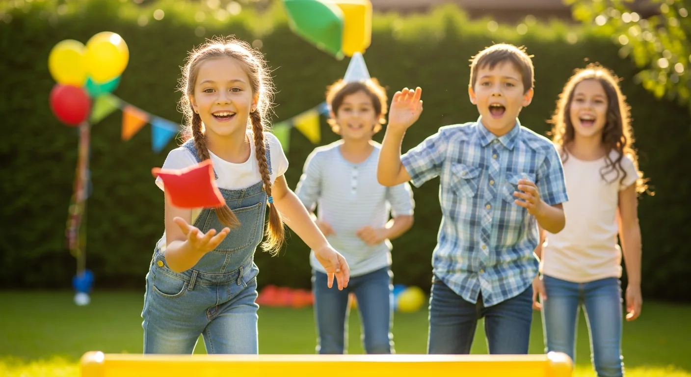 Kids playing party games